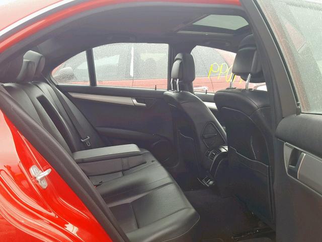 WDDGF4HB7DR248506 - 2013 MERCEDES-BENZ C 250 RED photo 6