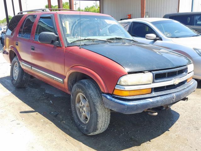 1GNDT13W4Y2244806 - 2000 CHEVROLET BLAZER RED photo 1