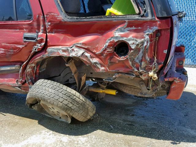 1GNDT13W4Y2244806 - 2000 CHEVROLET BLAZER RED photo 9