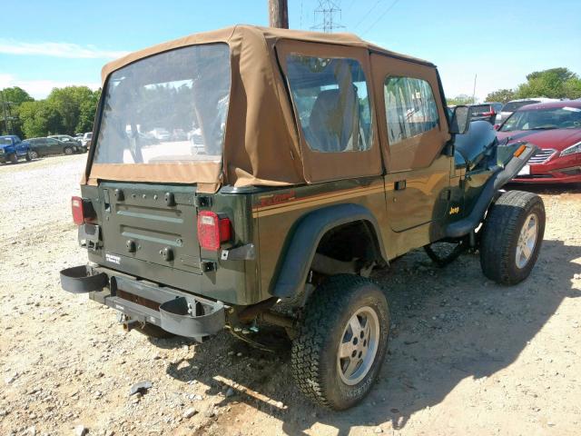 1J4FY19P8SP239065 - 1995 JEEP WRANGLER / GREEN photo 4