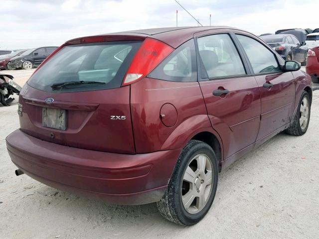 1FAFP37N96W166506 - 2006 FORD FOCUS ZX5 MAROON photo 4