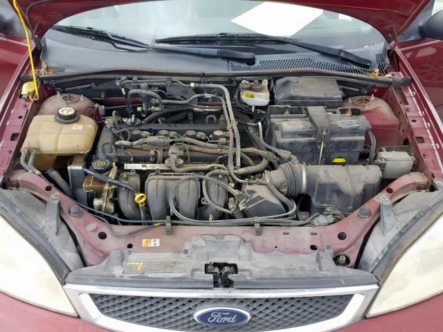 1FAFP37N96W166506 - 2006 FORD FOCUS ZX5 MAROON photo 7