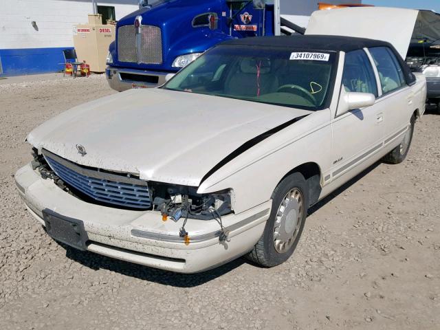 1G6KD54Y7XU788825 - 1999 CADILLAC DEVILLE WHITE photo 2