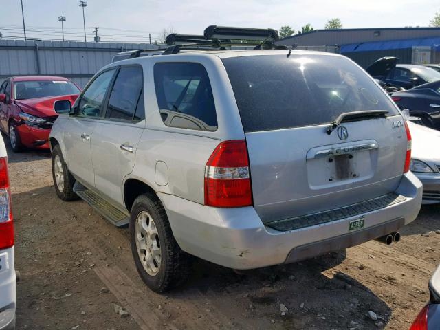 2HNYD18652H522119 - 2002 ACURA MDX TOURIN SILVER photo 3