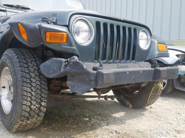 1J4FA29174P758617 - 2004 JEEP WRANGLER / GREEN photo 9