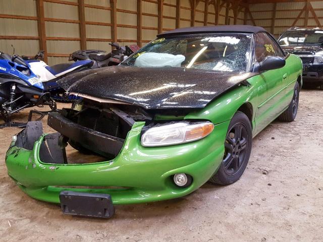 3C3EL45H4TT249089 - 1996 CHRYSLER SEBRING JX GREEN photo 2