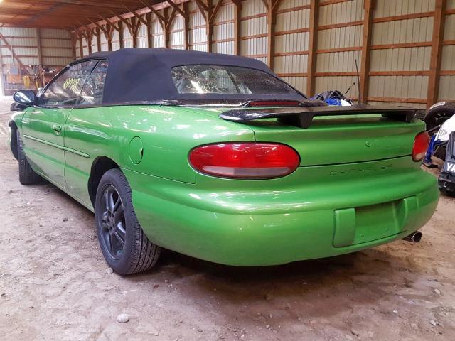 3C3EL45H4TT249089 - 1996 CHRYSLER SEBRING JX GREEN photo 3