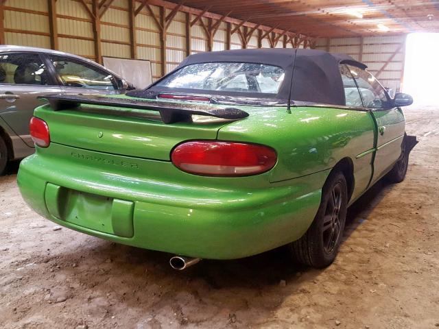 3C3EL45H4TT249089 - 1996 CHRYSLER SEBRING JX GREEN photo 4