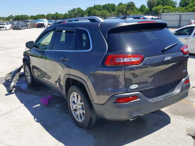 1C4PJLCB8GW201114 - 2016 JEEP CHEROKEE L GRAY photo 3