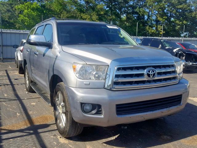 5TDZY67A38S014887 - 2008 TOYOTA SEQUOIA PL GRAY photo 1