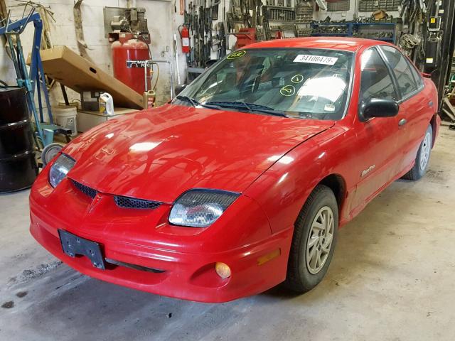 1G2JB524317403107 - 2001 PONTIAC SUNFIRE SE RED photo 2