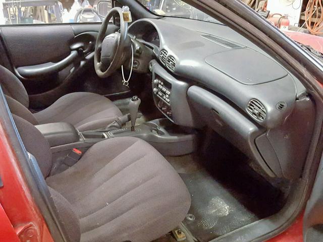 1G2JB524317403107 - 2001 PONTIAC SUNFIRE SE RED photo 5