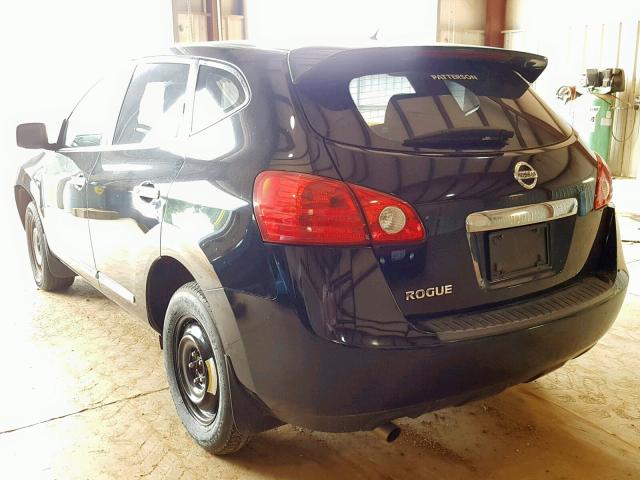 JN8AS5MT7BW563065 - 2011 NISSAN ROGUE S BLACK photo 3