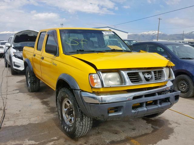 1N6ED27Y7YC309361 - 2000 NISSAN FRONTIER C YELLOW photo 1