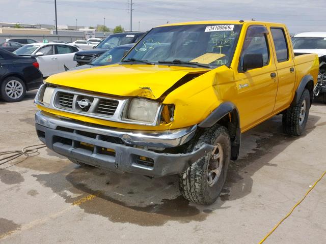 1N6ED27Y7YC309361 - 2000 NISSAN FRONTIER C YELLOW photo 2