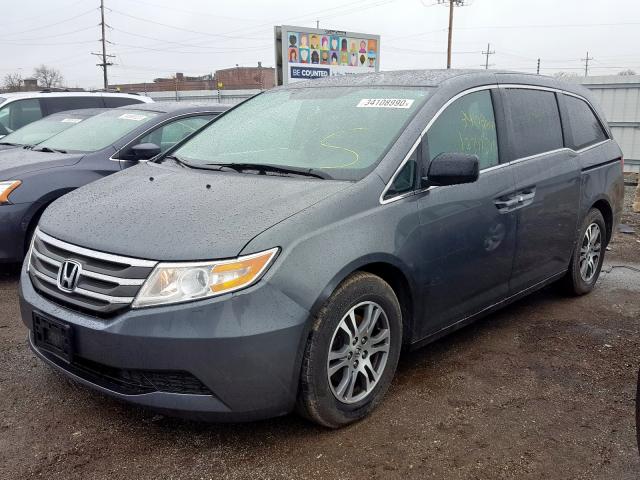 5FNRL5H64DB011949 - 2013 HONDA ODYSSEY EXL  photo 2