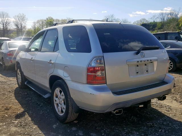 2HNYD18835H516275 - 2005 ACURA MDX TOURIN SILVER photo 3