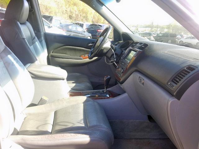 2HNYD18835H516275 - 2005 ACURA MDX TOURIN SILVER photo 5