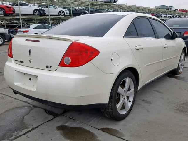 1G2ZH57N384234897 - 2008 PONTIAC G6 GT WHITE photo 4