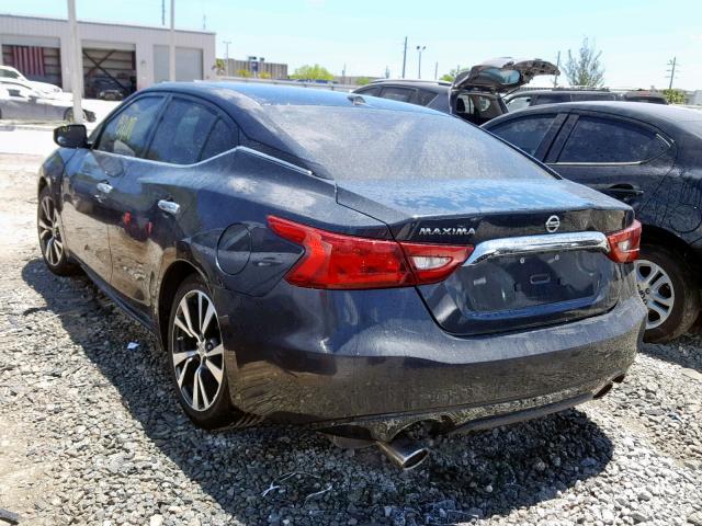 1N4AA6APXGC445182 - 2016 NISSAN MAXIMA 3.5 BLUE photo 3