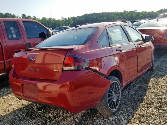 1FAHP3GN7AW181281 - 2010 FORD FOCUS SES RED photo 4
