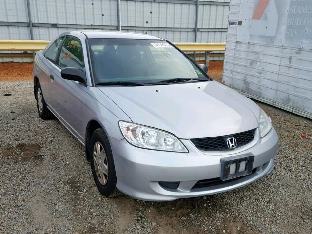 1HGEM21165L022802 - 2005 HONDA CIVIC DX V SILVER photo 1