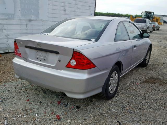 1HGEM21165L022802 - 2005 HONDA CIVIC DX V SILVER photo 4