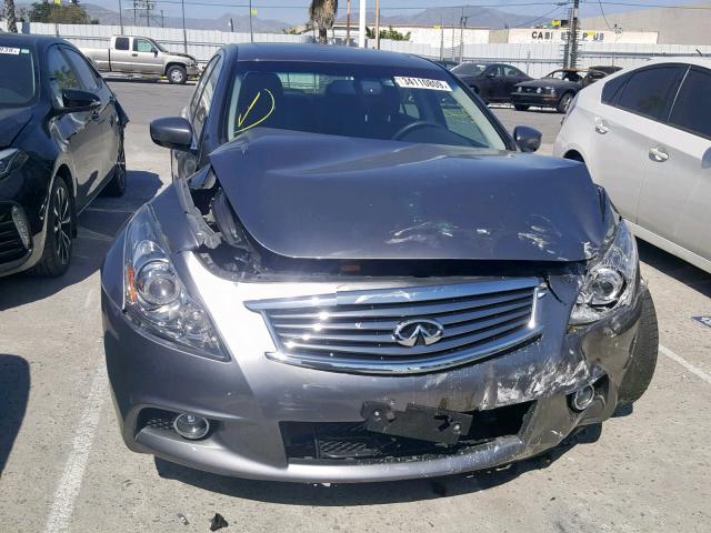 JN1CV6AP1DM712970 - 2013 INFINITI G37 BASE GRAY photo 9