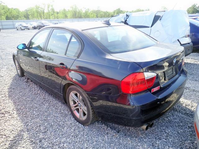 WBAVC53538F009766 - 2008 BMW 328 I SULE BLUE photo 3