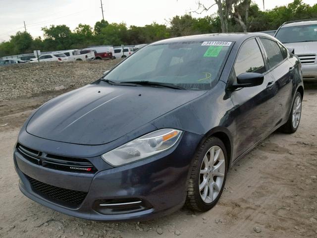 1C3CDFBH5DD298989 - 2013 DODGE DART SXT BLACK photo 2