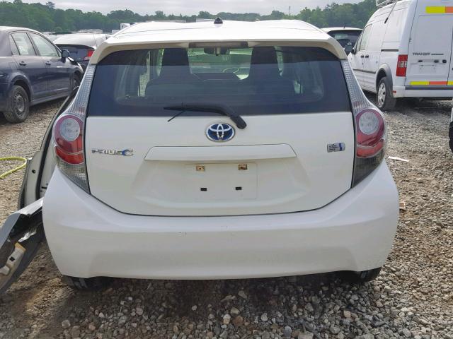 JTDKDTB33C1024216 - 2012 TOYOTA PRIUS C WHITE photo 9