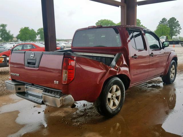 1N6AD07U09C420271 - 2009 NISSAN FRONTIER C RED photo 4