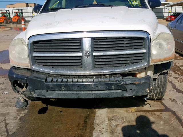 1D4HD48N25F540990 - 2005 DODGE DURANGO SL WHITE photo 9