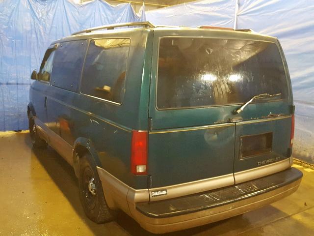 1GNDM19WXVB158741 - 1997 CHEVROLET ASTRO GREEN photo 3