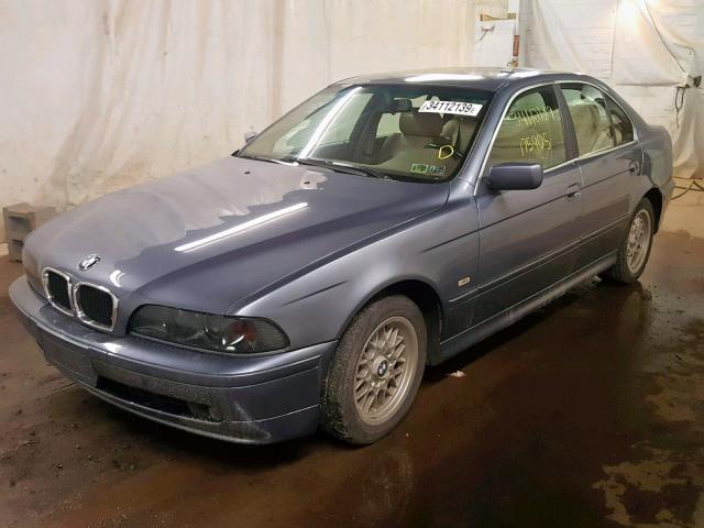 WBADT434X2GZ95053 - 2002 BMW 525 I AUTO BLUE photo 2