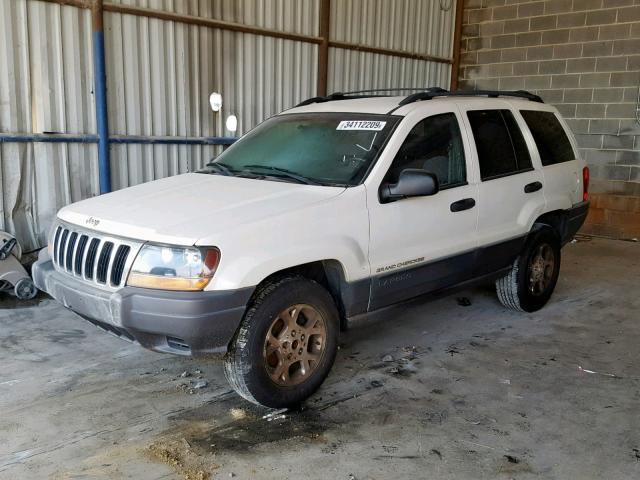 1J4GX48S61C690466 - 2001 JEEP GRAND CHER WHITE photo 2