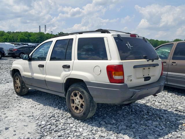 1J4GX48S61C690466 - 2001 JEEP GRAND CHER WHITE photo 3