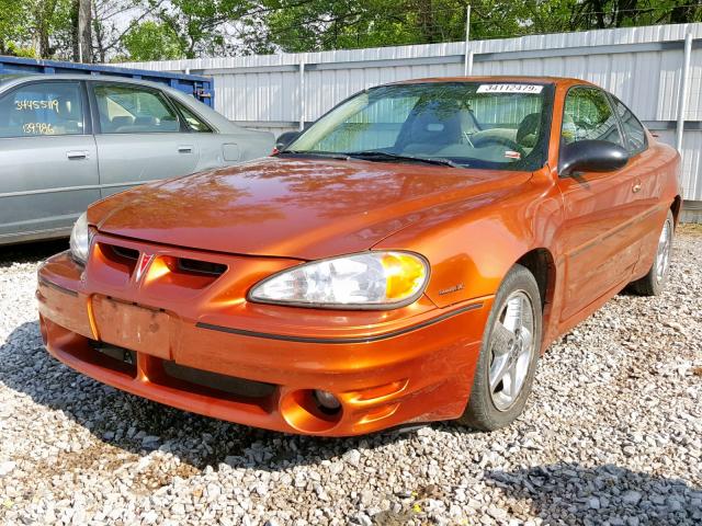 1G2NW12E74C154703 - 2004 PONTIAC GRAND AM G ORANGE photo 2