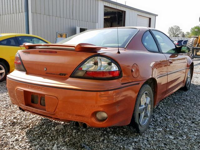 1G2NW12E74C154703 - 2004 PONTIAC GRAND AM G ORANGE photo 4