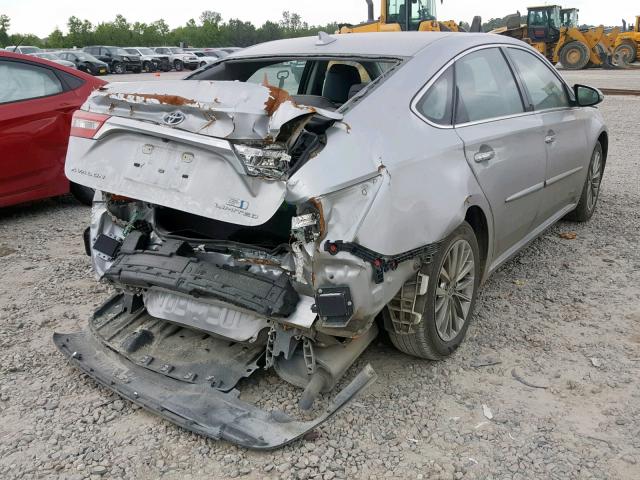 4T1BD1EB6GU050204 - 2016 TOYOTA AVALON HYB SILVER photo 4