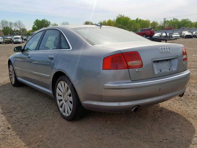 WAULL44E66N011109 - 2006 AUDI A8 4.2 QUA SILVER photo 3