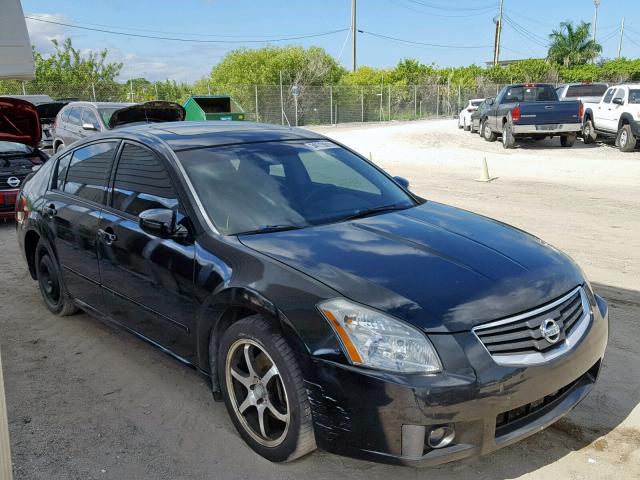 1N4BA41EX7C828658 - 2007 NISSAN MAXIMA SE BLACK photo 1