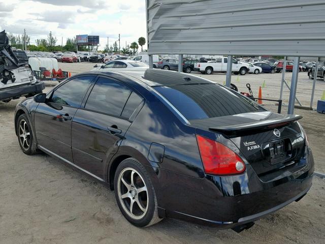 1N4BA41EX7C828658 - 2007 NISSAN MAXIMA SE BLACK photo 3