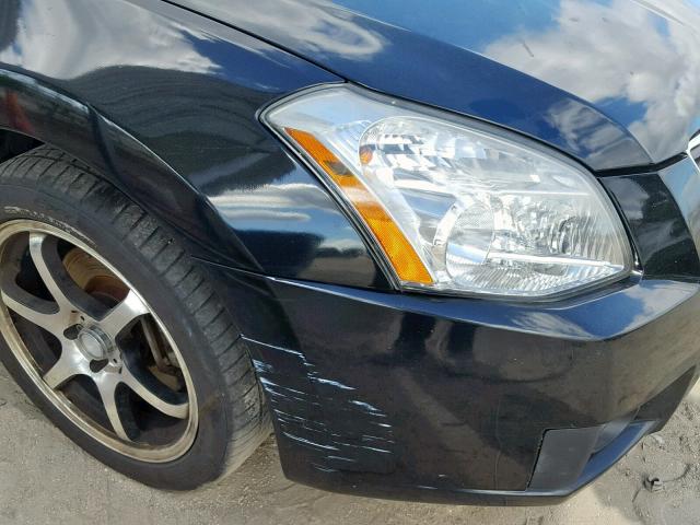 1N4BA41EX7C828658 - 2007 NISSAN MAXIMA SE BLACK photo 9