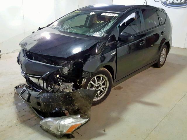 JTDZN3EU0C3093188 - 2012 TOYOTA PRIUS V BLACK photo 2