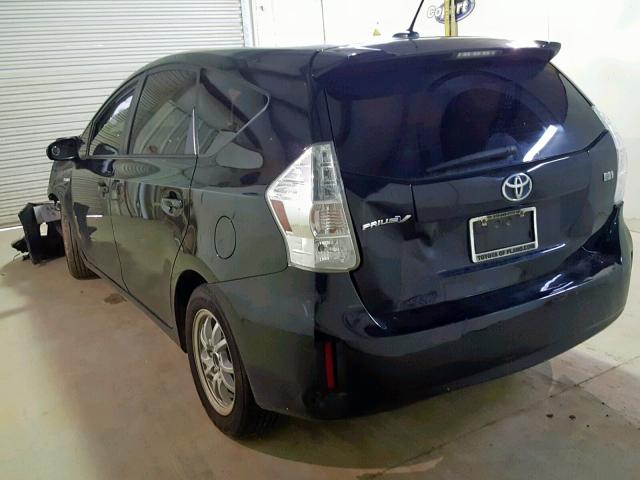 JTDZN3EU0C3093188 - 2012 TOYOTA PRIUS V BLACK photo 3