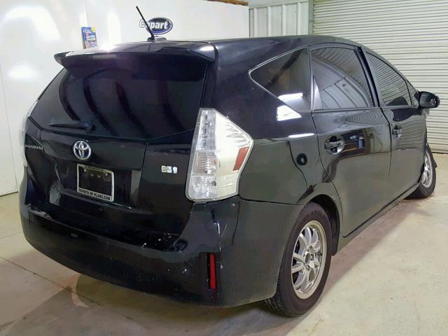 JTDZN3EU0C3093188 - 2012 TOYOTA PRIUS V BLACK photo 4