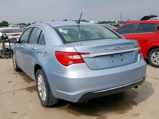 1C3CCBBB2EN192549 - 2014 CHRYSLER 200 TOURIN BLUE photo 3