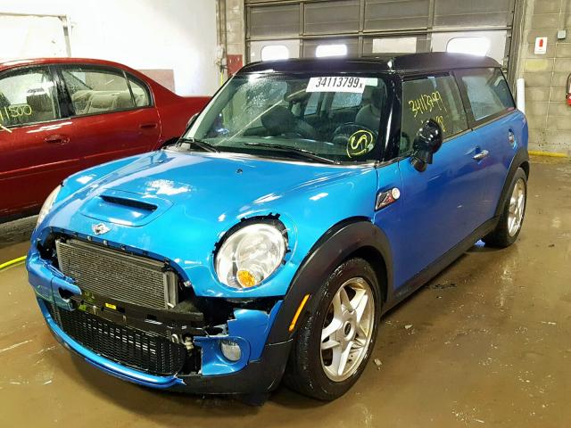 WMWMM3C56ATP93767 - 2010 MINI COOPER S C BLUE photo 2