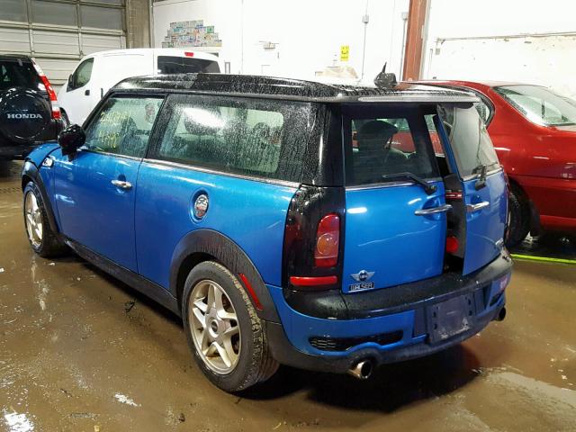 WMWMM3C56ATP93767 - 2010 MINI COOPER S C BLUE photo 3